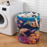 Quilted laundry basket - Sea turtle — view 3