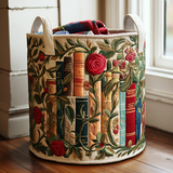 Quilted laundry basket - Natural pattern — view 1