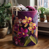 Quilted laundry basket - Tropical motif — view 1