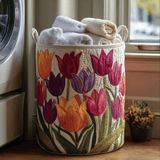 Quilted laundry basket - Tulip — view 1