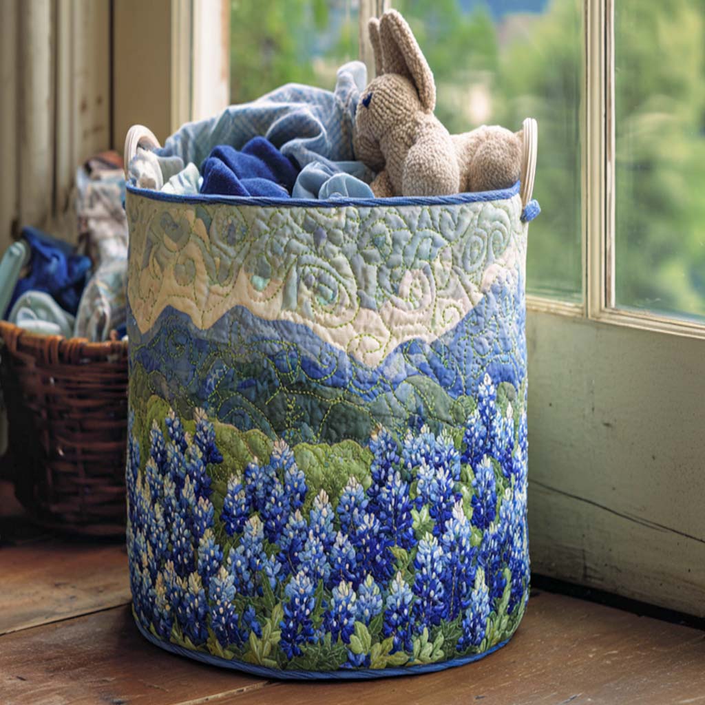 Quilted laundry basket - Wild West style — view 1