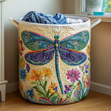 Quilted laundry basket - Floral pattern — view 1