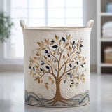 Quilted laundry basket - Floral pattern — view 1