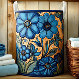 Quilted laundry basket - Floral pattern — view 1