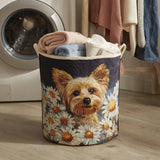 Quilted laundry basket - Yorkshire and flowers — view 1