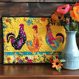 Quilted placemat - Bright Rooster Tomato — view 1