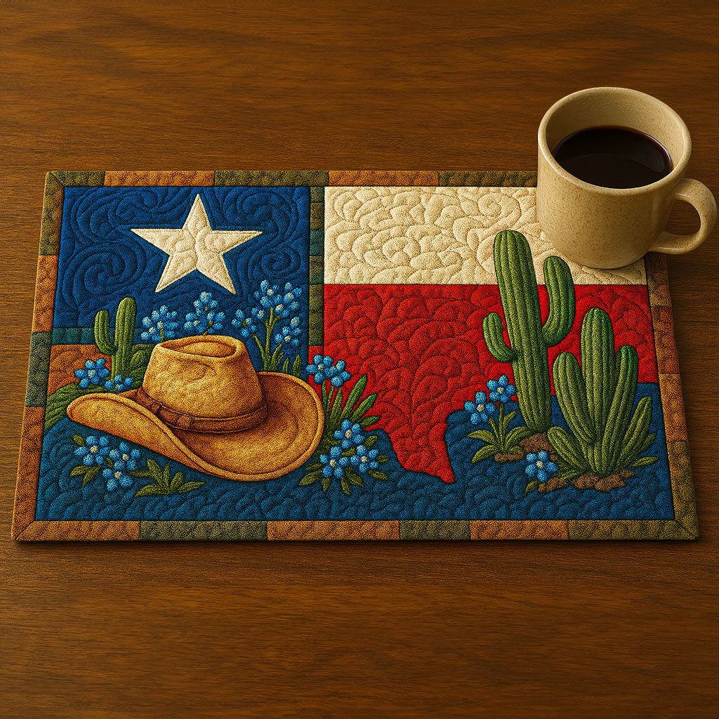 Quilted Coaster - Texas Spirit — view 1