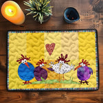 Quilted coaster - Hen — view 2