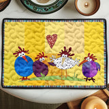 Quilted coaster - Hen — view 3