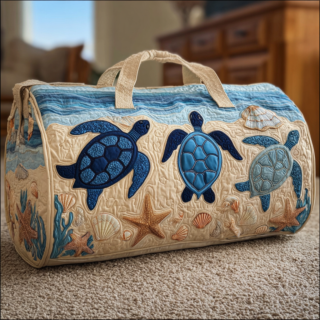 Quilted travel bag - Dreamy turtle — view 1