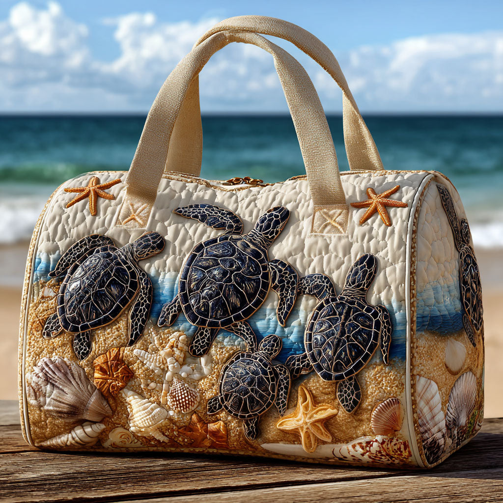 Quilted travel bag - Tiny paw prints — view 1