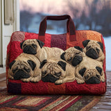 Quilted Travel Bag - Cute Pug — view 1