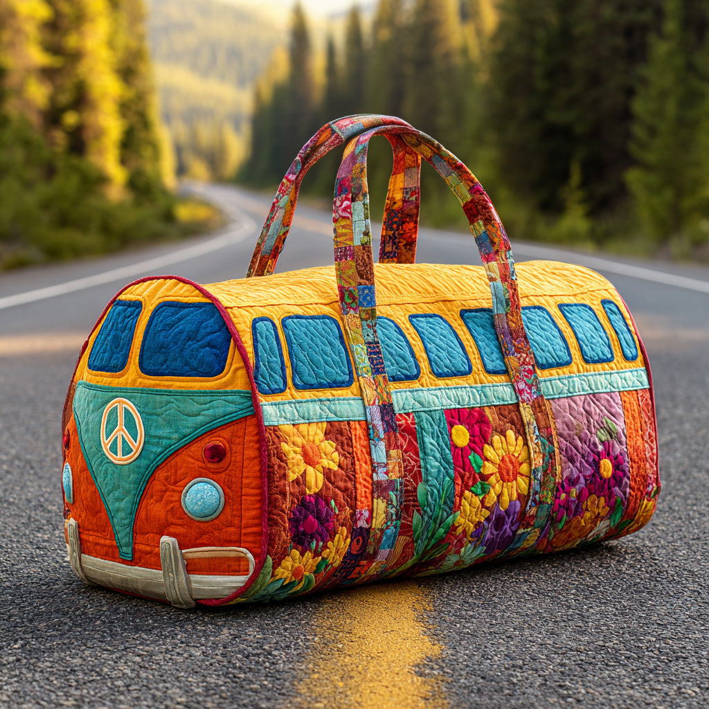 Quilted travel bag - Peace bus — view 1