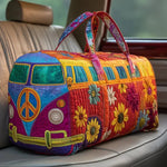 Quilted travel bag - Hippie bus — view 1