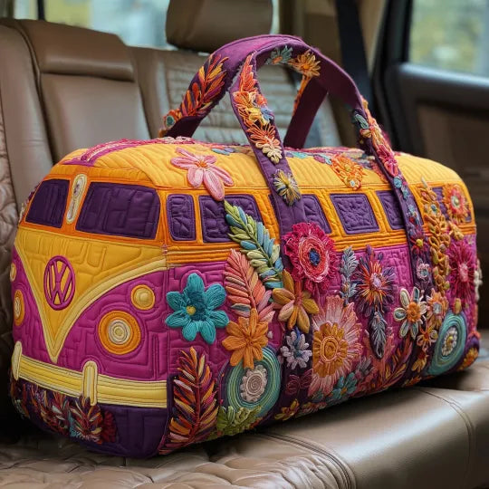 Quilted travel bag - Hippie van — view 1