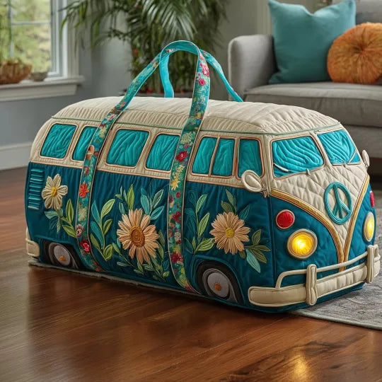 Quilted travel bag - Hippie van — view 1