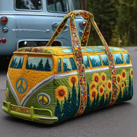 Quilted travel bag - Hippie sunflower — view 1
