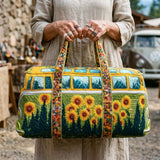Quilted travel bag - Hippie sunflower — view 2