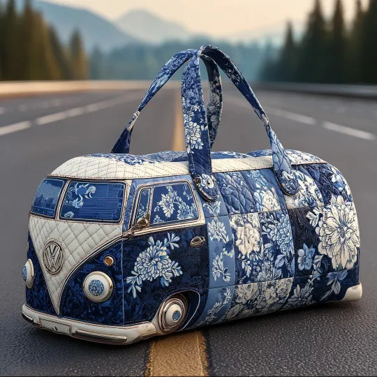 Quilted travel bag - Indigo — view 1