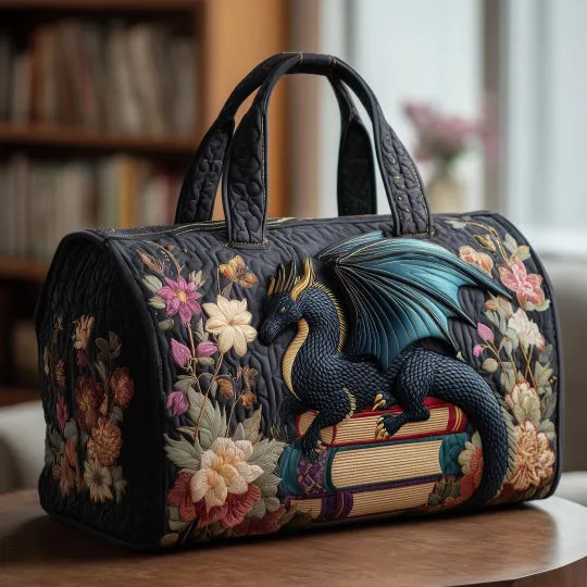 Quilted Travel Bag - Literary Dragon — view 1