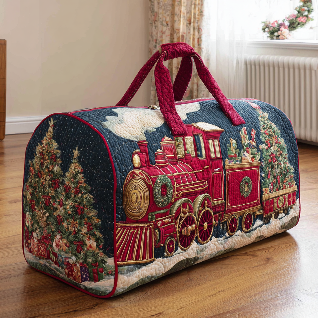 Quilted travel bag - Christmas train — view 1