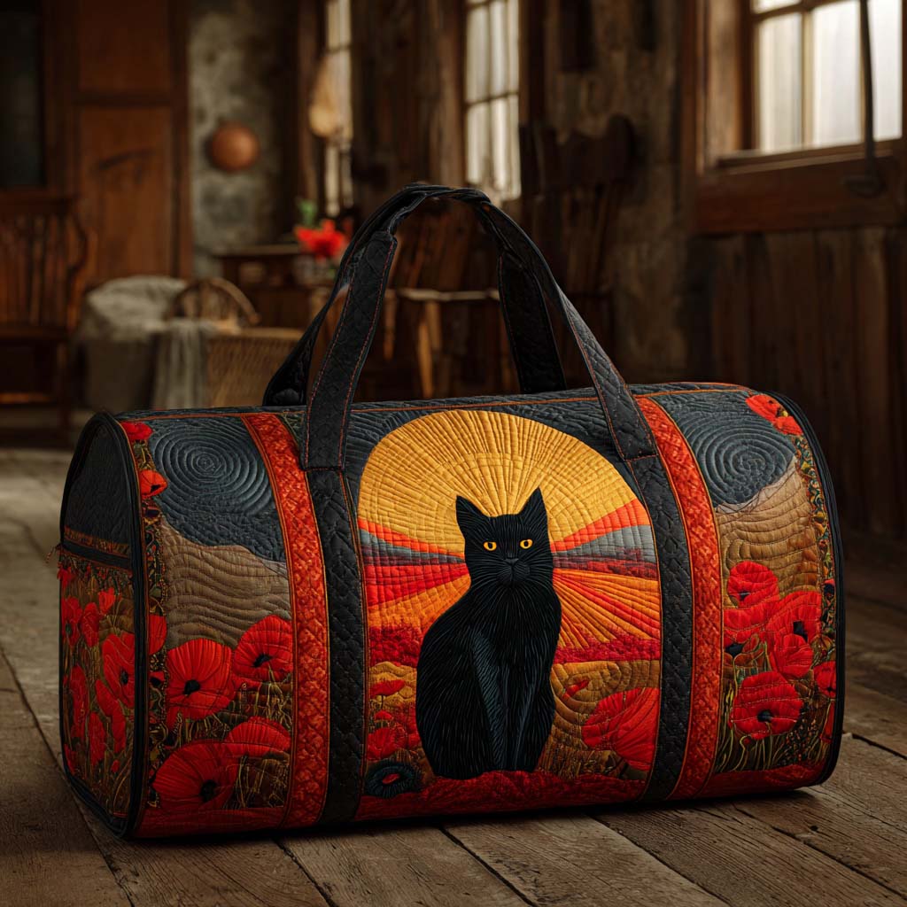 Quilted travel bag - Cats at dusk — view 1
