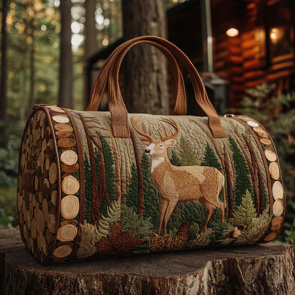 Quilted Travel Bag - Autumn Deer — view 1