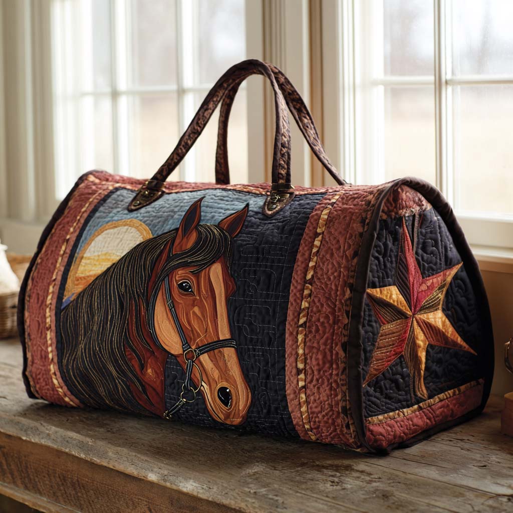 Quilted travel bag - Prairie Horse — view 1