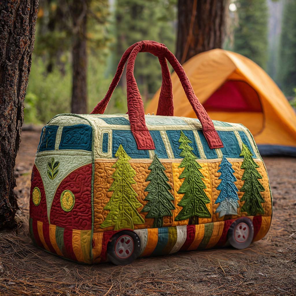 Quilted travel bag - Retro bus II — view 1