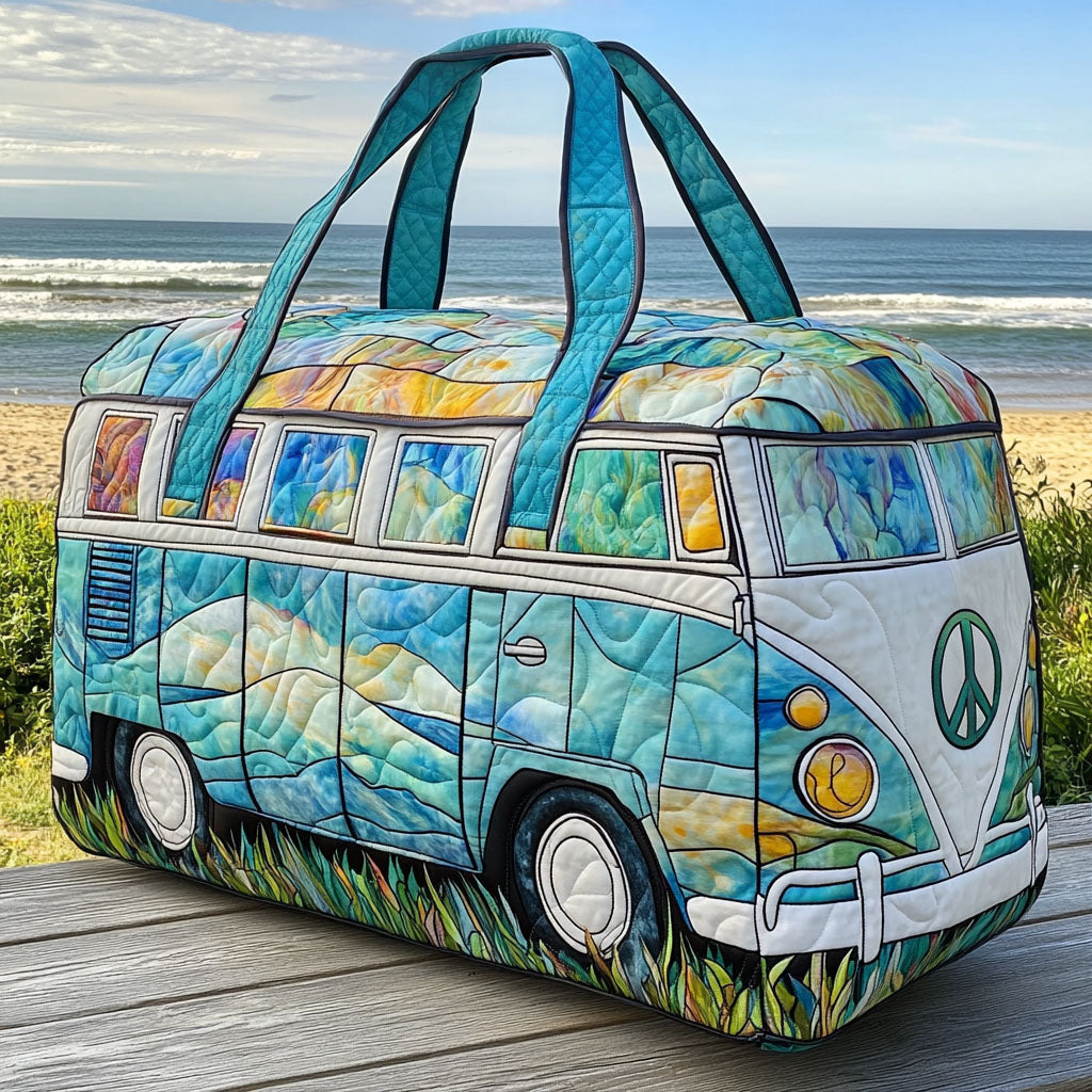 Quilted travel bag - Retro travel — view 1