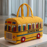 Quilted travel bag - Yellow school bus — view 1