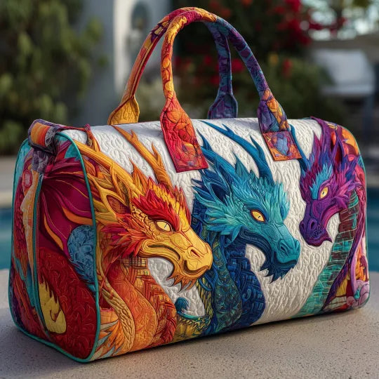 Quilted travel bag - Dragon — view 1