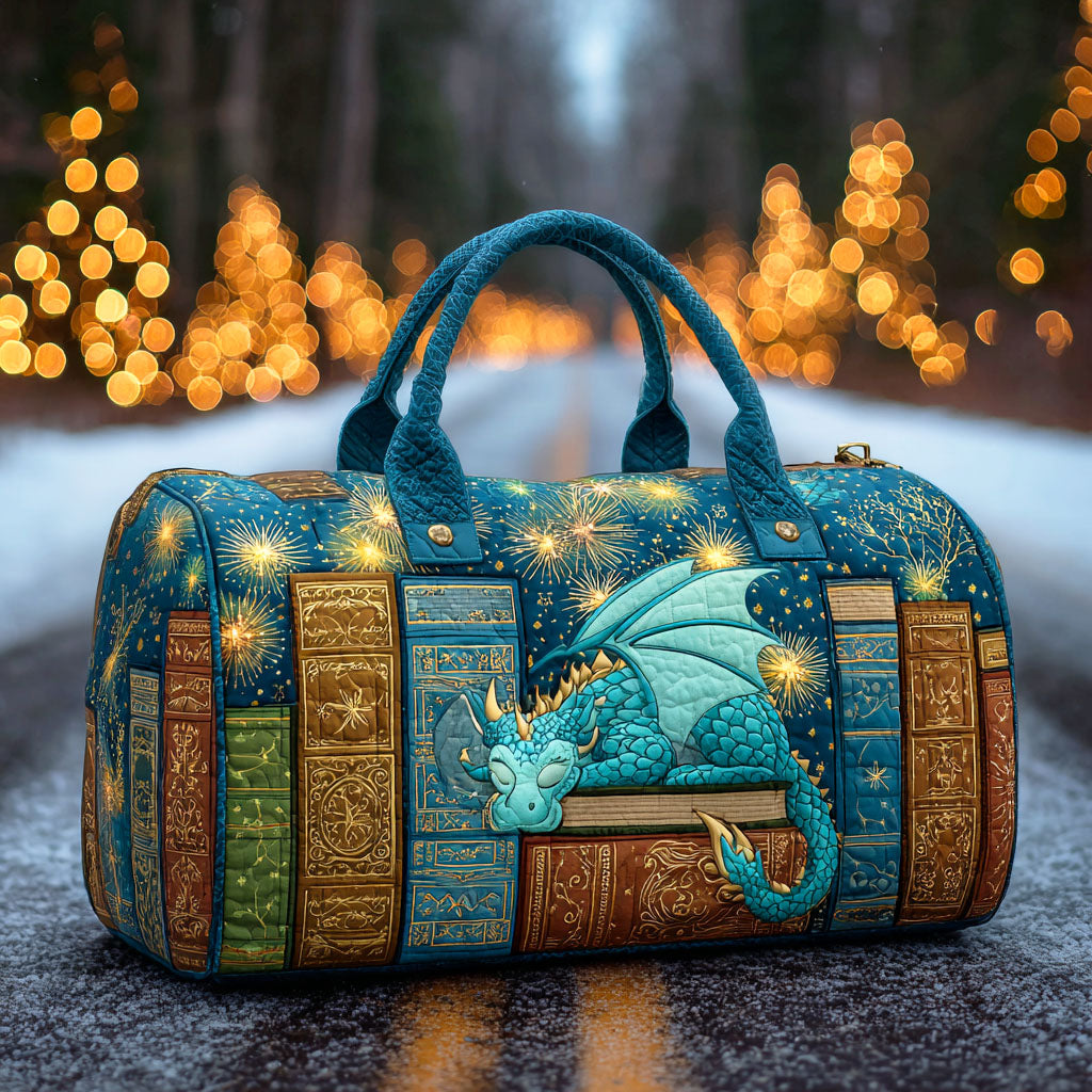 Quilted Travel Bag - Dragon and Book of Magic — view 1