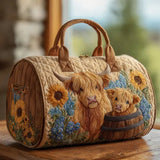 Quilted Travel Bag - Scottish Cow — view 1