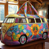 Quilted travel bag - Multicolored bus — view 1