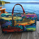 Quilted Travel Bag - Rainbow Trout — view 1