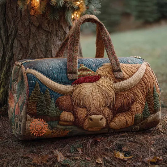 Quilted Travel Bag - Farm Cow — view 1