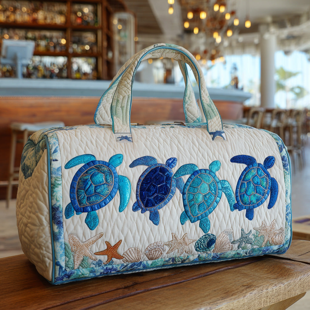 Quilted Travel Bag - Sea Turtle — view 1