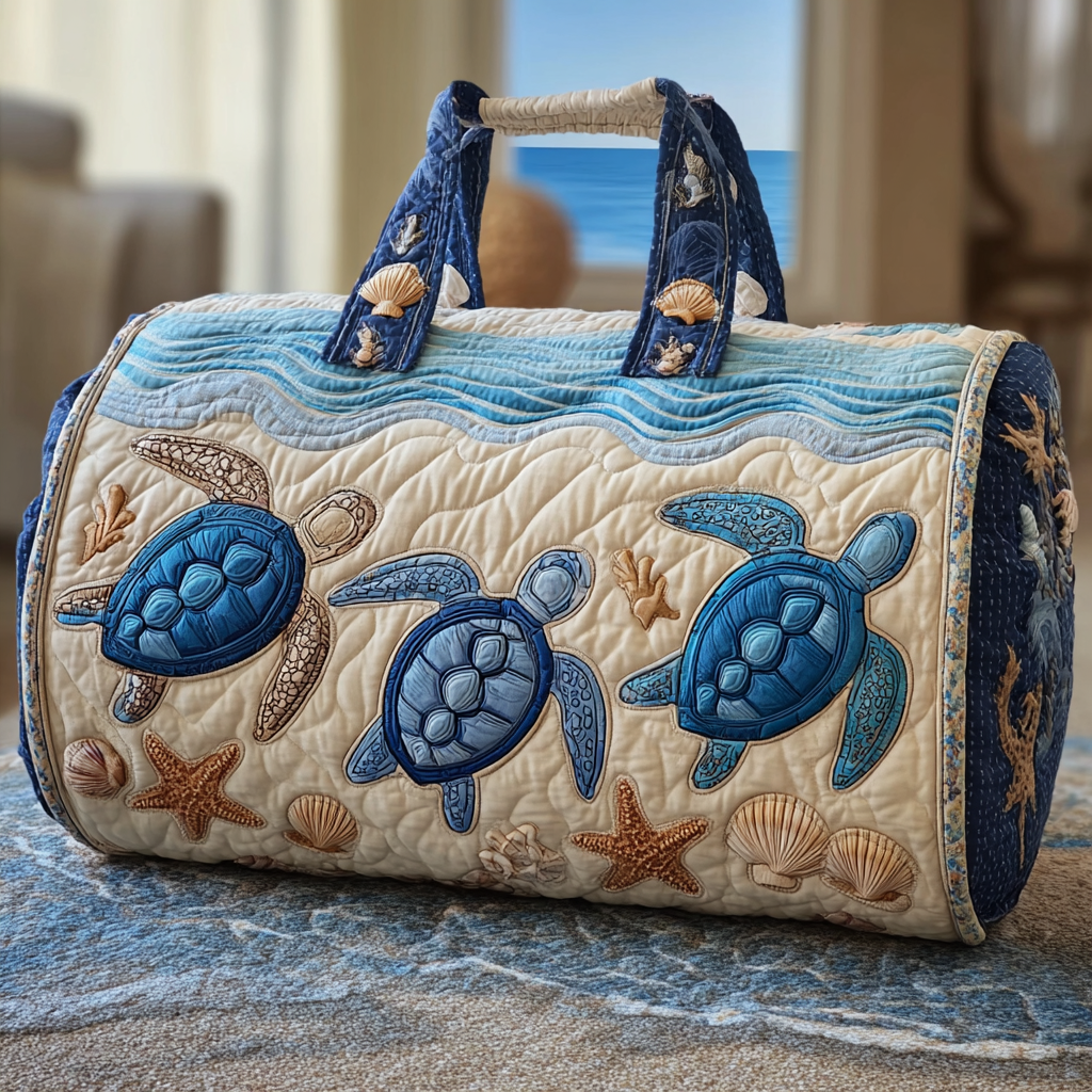 Quilted travel bag - Sea turtle II — view 1