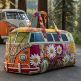 Quilted travel bag - Flower pattern — view 1
