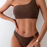 Summer - one shoulder bikini with ring — view 4