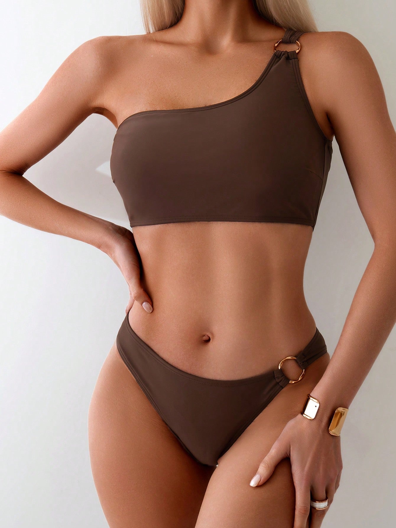 Summer - one shoulder bikini with ring — view 4