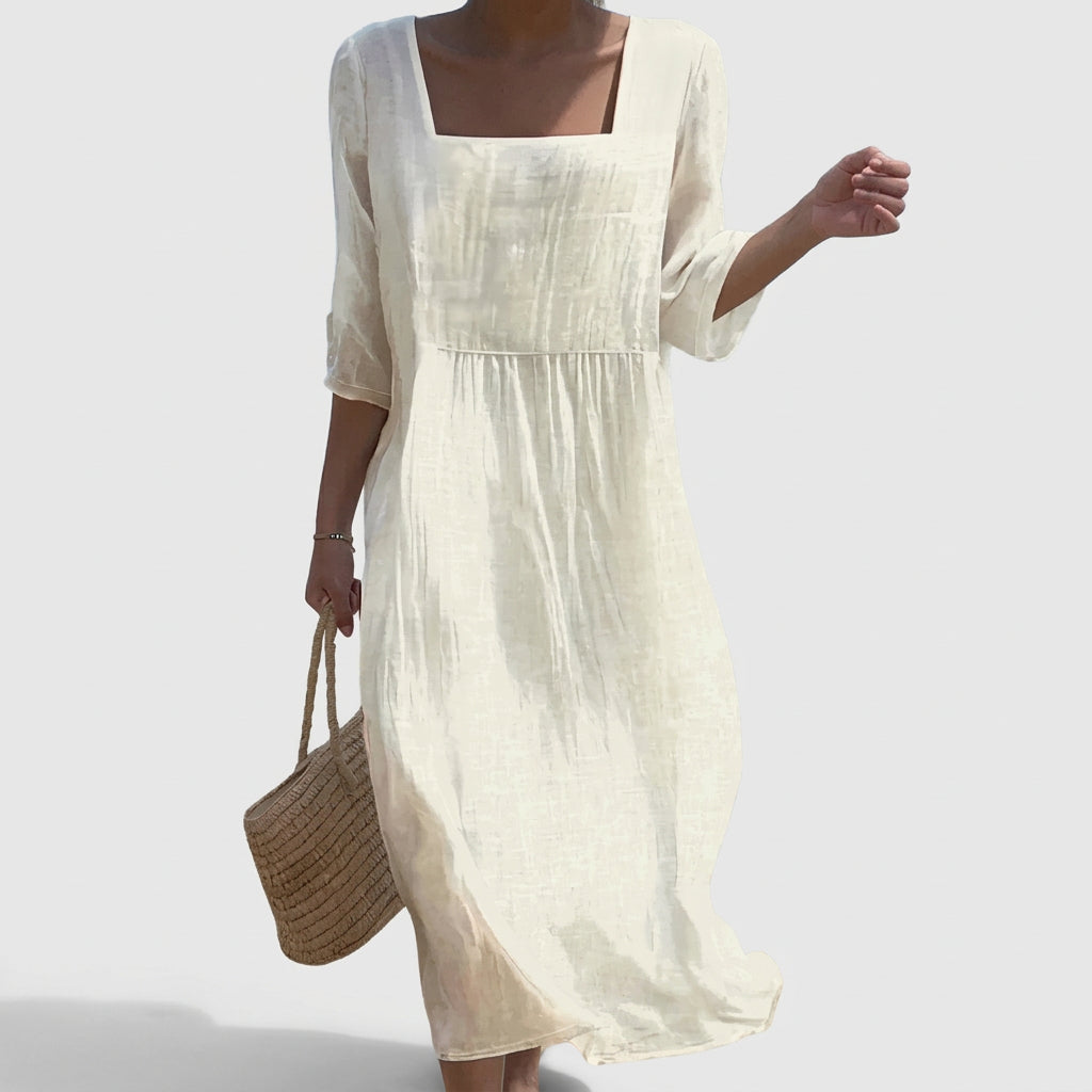 Summer - casual linen dress — view 1
