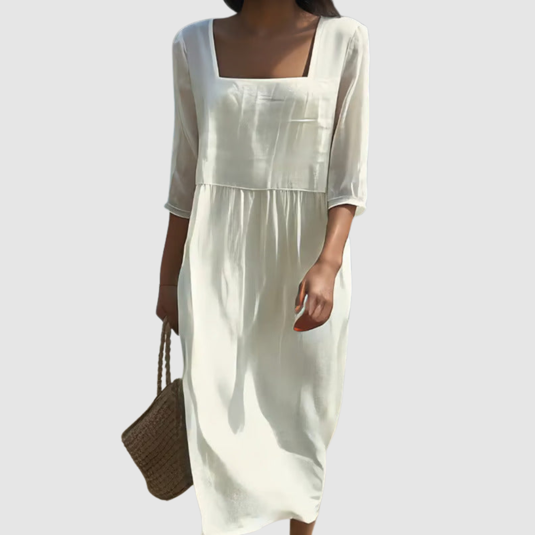 Summer - casual linen dress — view 2