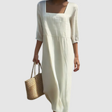 Summer - casual linen dress — view 3