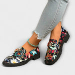 Summer - multicolored floral moccasins — view 3
