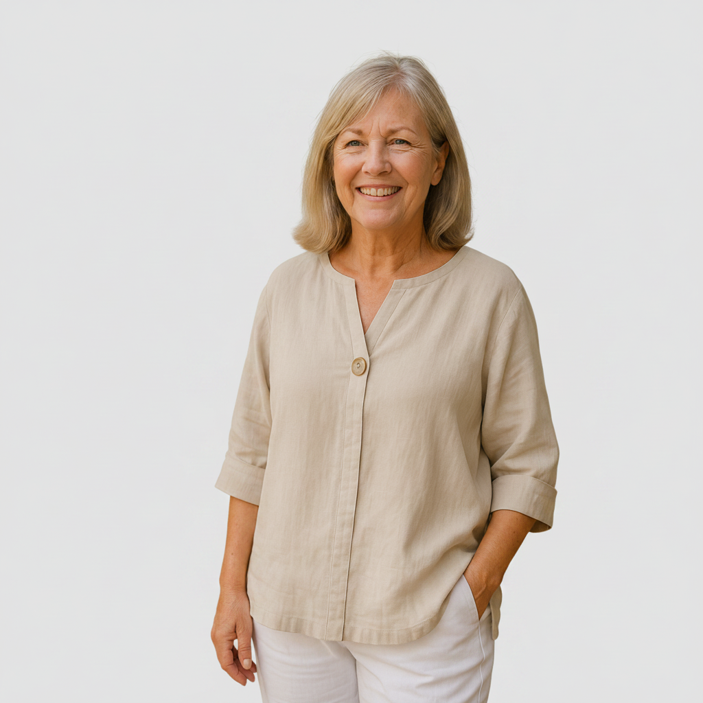 Sydney - Lightweight Draped Blouse — view 1