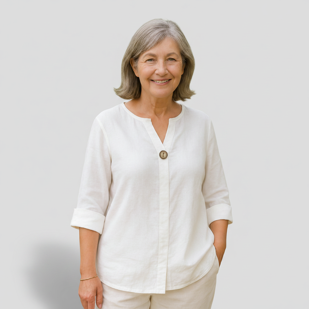 Sydney - Lightweight Draped Blouse — view 2