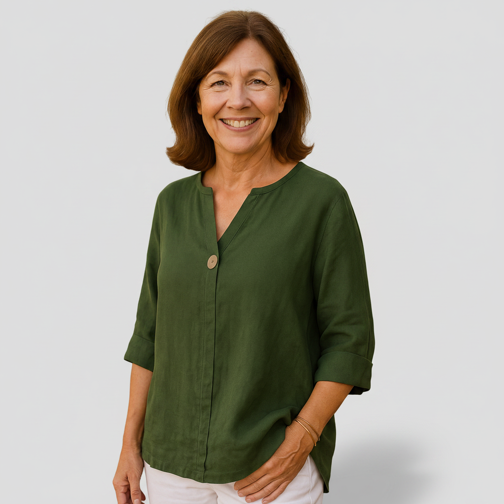 Sydney - Lightweight Draped Blouse — view 4