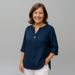 Sydney - Lightweight Draped Blouse — view 5